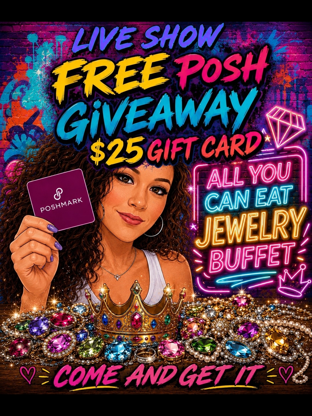 READ 5/31 GIVEAWAY- $25 Buyer Poshmark Gift Card or Random Gift- Live Shows Only